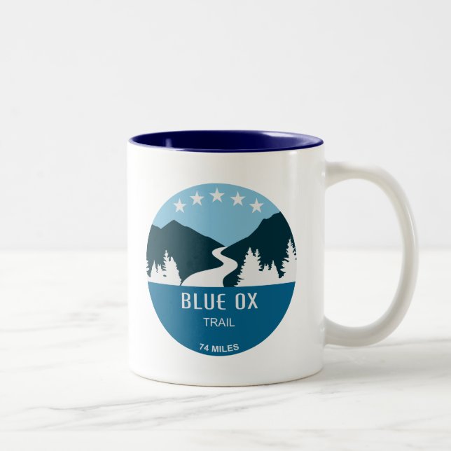 Blue Ox Trail Two-Tone Coffee Mug (Right)