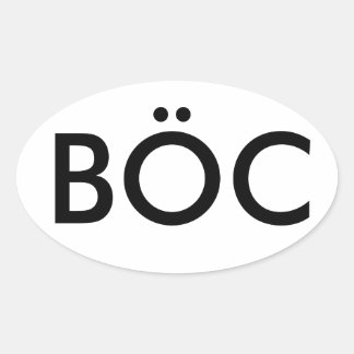 Blue Oyster Cult Decal Oval Sticker