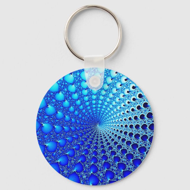 blue-oyster-spiral key ring (Front)