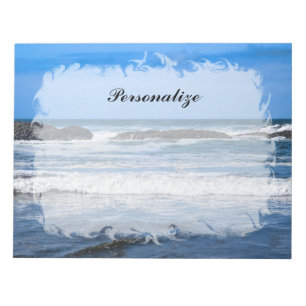 Blue Pacific Ocean With Name Notepad