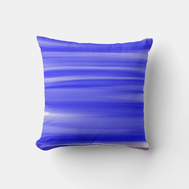 Blue Paint Art Design Abstract Cushion (Front)