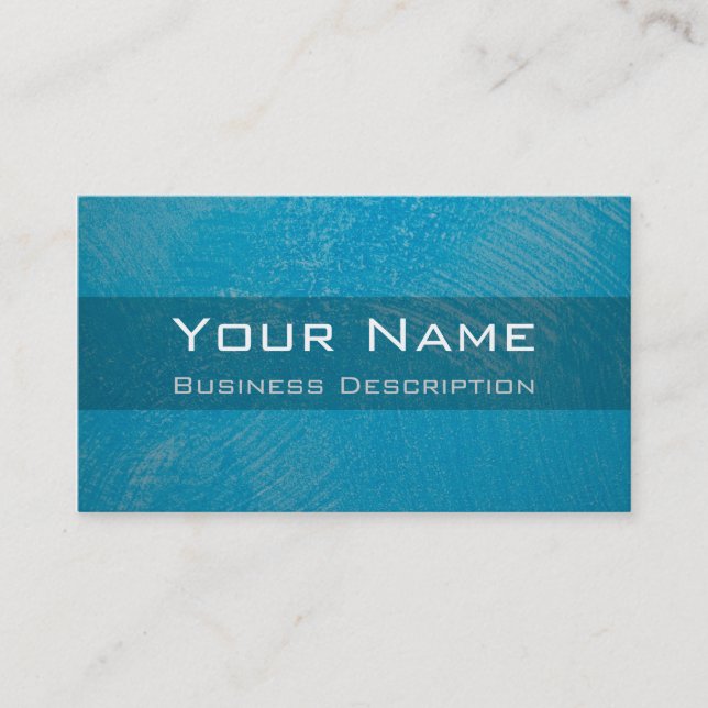 Blue paint Business Card (Front)