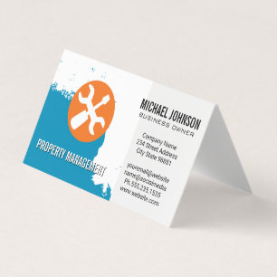 Blue Paint Carpentry Hand Tools Business Card