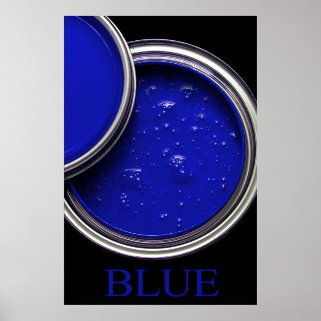 Blue Paint Poster (Front)