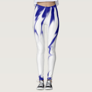 Blue Paint Spill Leggings