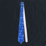 Blue Paint Splatter Jewish Star Tie<br><div class="desc">Blue paint splatter Jewish star tie.</div>