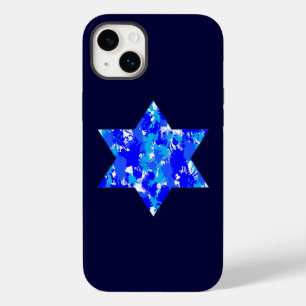 Blue Paint Splatter Star Case-Mate iPhone 14 Plus Case