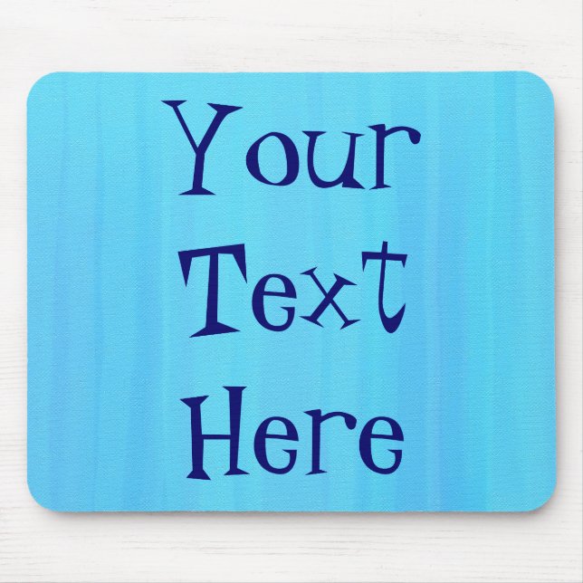 Blue Painted Mouse Mat (Front)