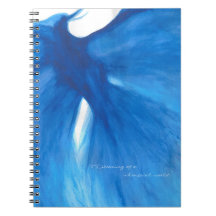 Blue Painted Phoenix Photo Notebook/ Journal
