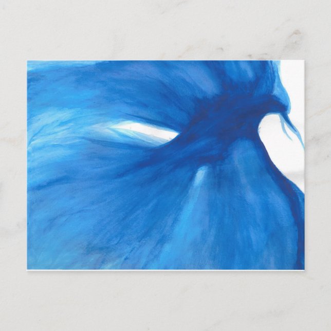 Blue Painted Phoenix Standard Postcard (Front)