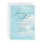 Blue Painted Sky Cloud Baby Shower Invitation