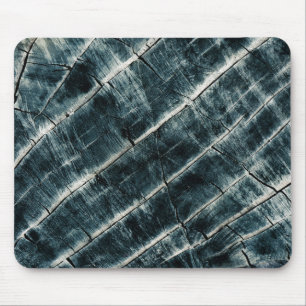 Blue Painted Wood Mouse Mat
