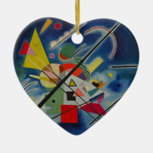 Blue Painting by Kandinsky Ceramic Tree Decoration