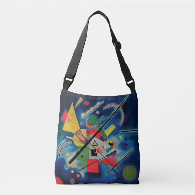 Blue Painting by Wassily Kandinsky Crossbody Bag (Front)