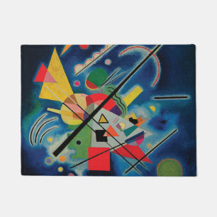 Blue Painting by Wassily Kandinsky Doormat