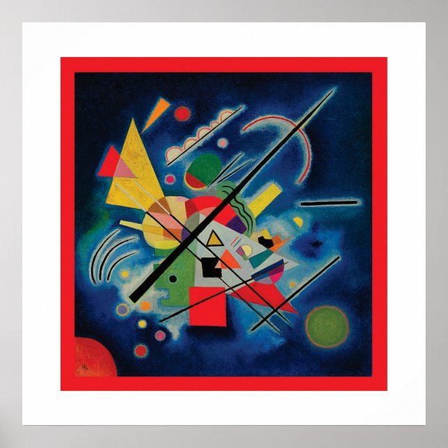 Blue Painting by Wassily Kandinsky Poster (Front)