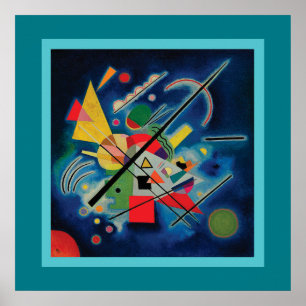 Blue Painting by Wassily Kandinsky Poster