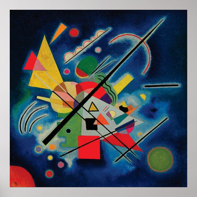 Blue Painting by Wassily Kandinsky Poster (Front)