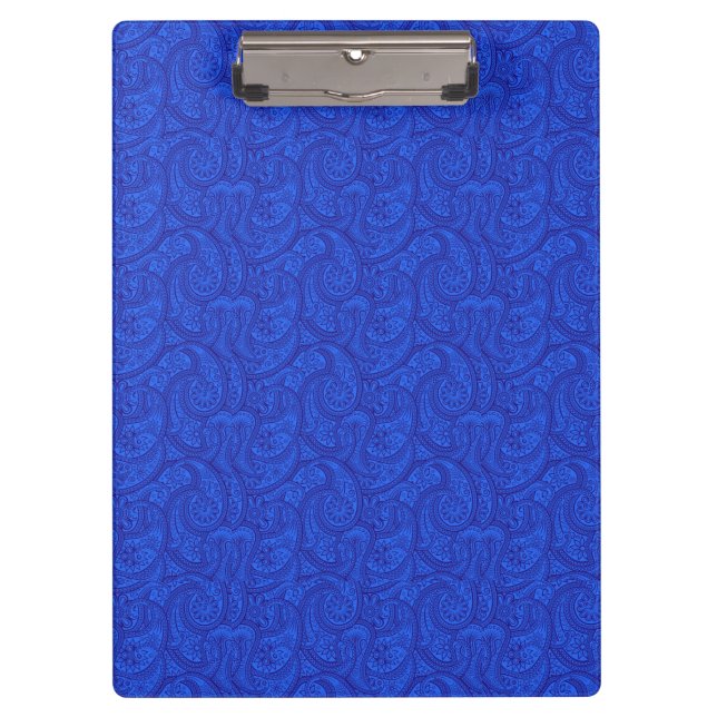 Blue Paisley Clipboard (Front)