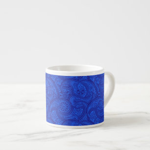 Blue Paisley Espresso Cup