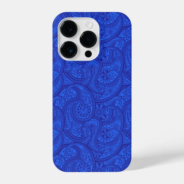 Blue Paisley iPhone Case (Back)