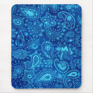 Blue Paisley Mouse Mat