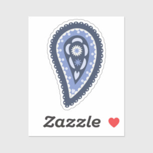 Blue Paisley Pattern