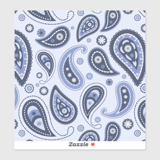 Blue Paisley Pattern (Sheet)