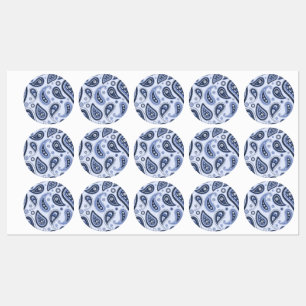 Blue Paisley Pattern