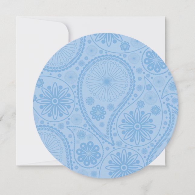Blue paisley pattern (Front)