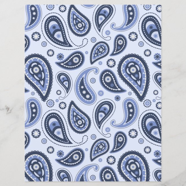 Blue Paisley Pattern (Front)