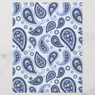 Blue Paisley Pattern