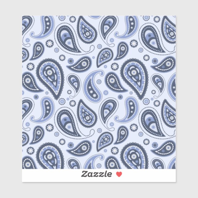 Blue Paisley Pattern (Sheet)