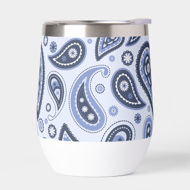 Blue Paisley Pattern (Left)