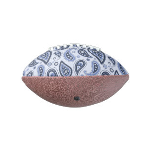 Blue Paisley Pattern American Football