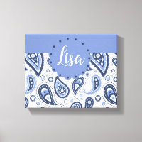 Blue Paisley Pattern