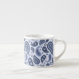 Blue Paisley Pattern Espresso Cup