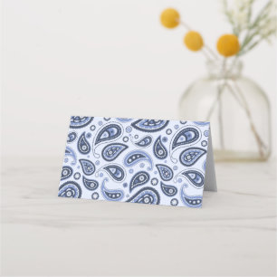 Blue Paisley Pattern Loyalty Card