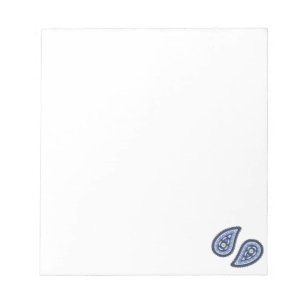 Blue Paisley Pattern Notepad