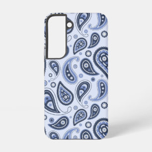 Blue Paisley Pattern Samsung Galaxy Case