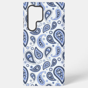 Blue Paisley Pattern Samsung Galaxy Case
