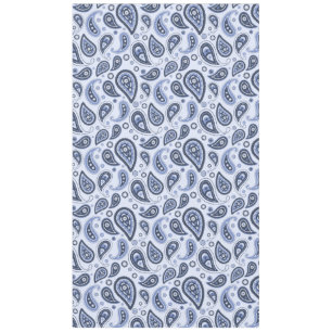 Blue Paisley Pattern Tablecloth