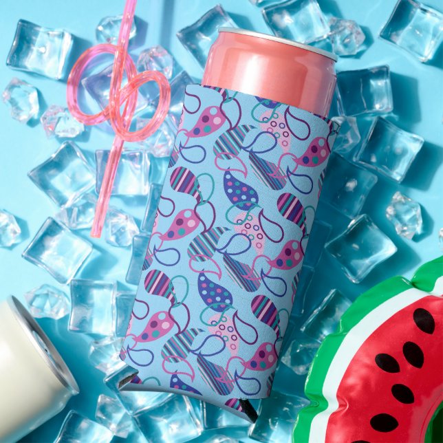 Blue Paisley  Seltzer Can Cooler (In Situ Summer)