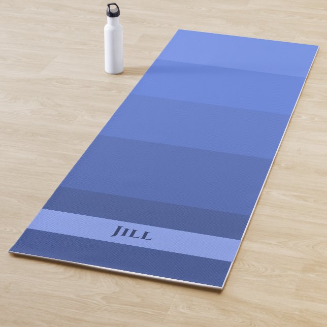 Blue Palette 2-Sides Design Yoga Mat (In Situ)