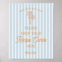 Blue Palm Springs Beach Share a Recipe Bridal