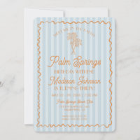 Blue Palm Springs Pastel Beach Birthday Weekend