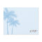Blue Palm Tree RSVP Wedding Response Card