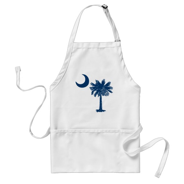 Blue Palmetto Apron (Front)