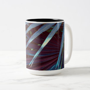 Blue Palmetto Dream Two-Tone Coffee Mug