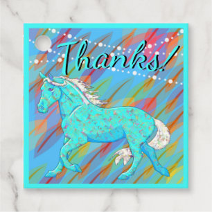 Blue Palomino Thank You (colourful leaves) Favour Tags